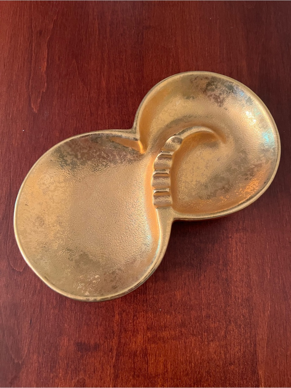 Vintage Royal Haeger Midas Gold Ashtray